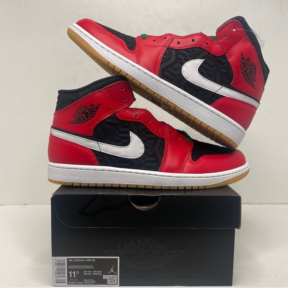Nike Air Jordan 1 Retro Mid SE “Christmas” 2022 - Picture 1 of 4